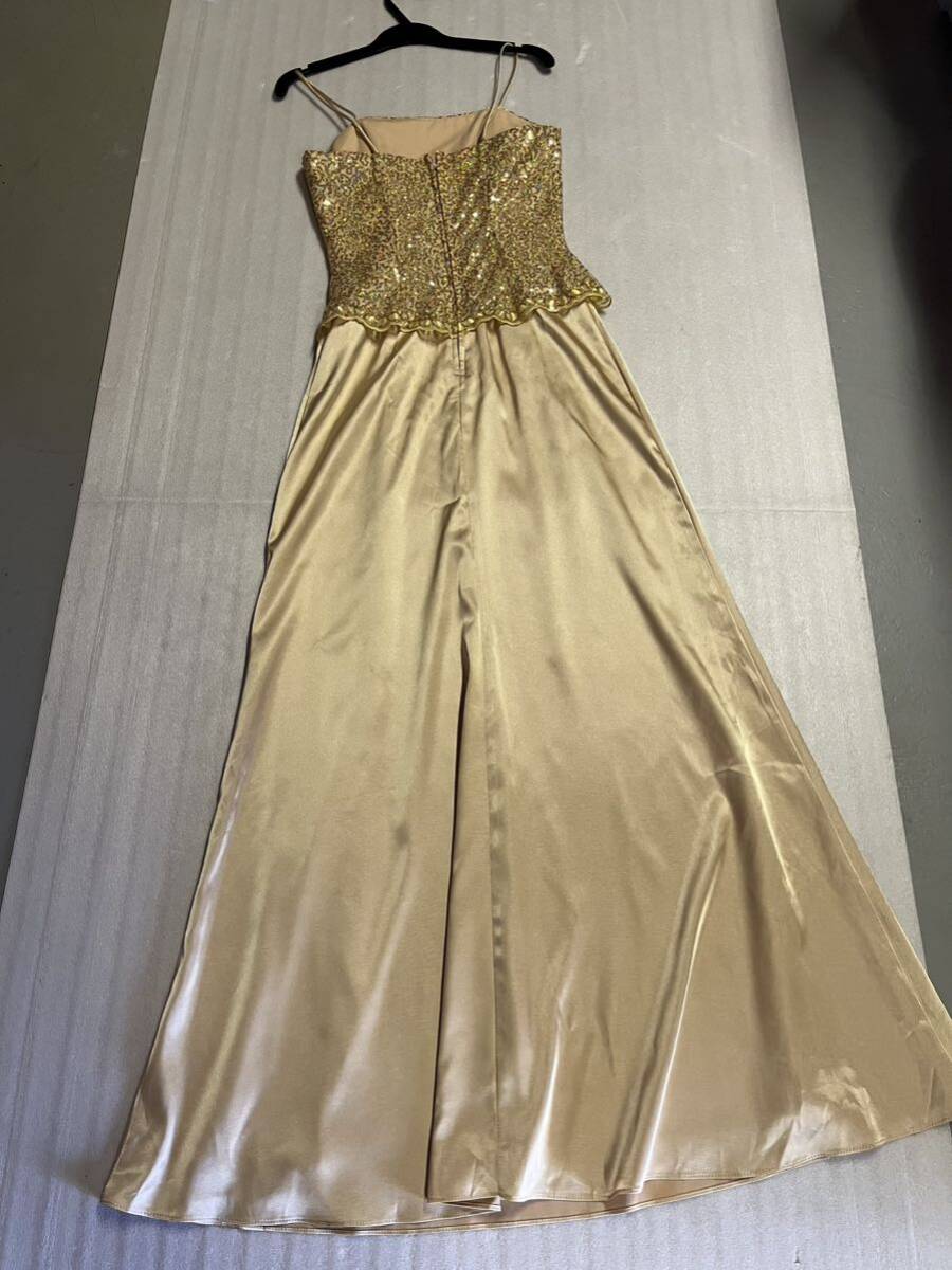  high class / fine quality Lenovia/USA* presentation / musical performance ./ chairmanship / party / Mai pcs * Gold + Span * lustre / long dress *