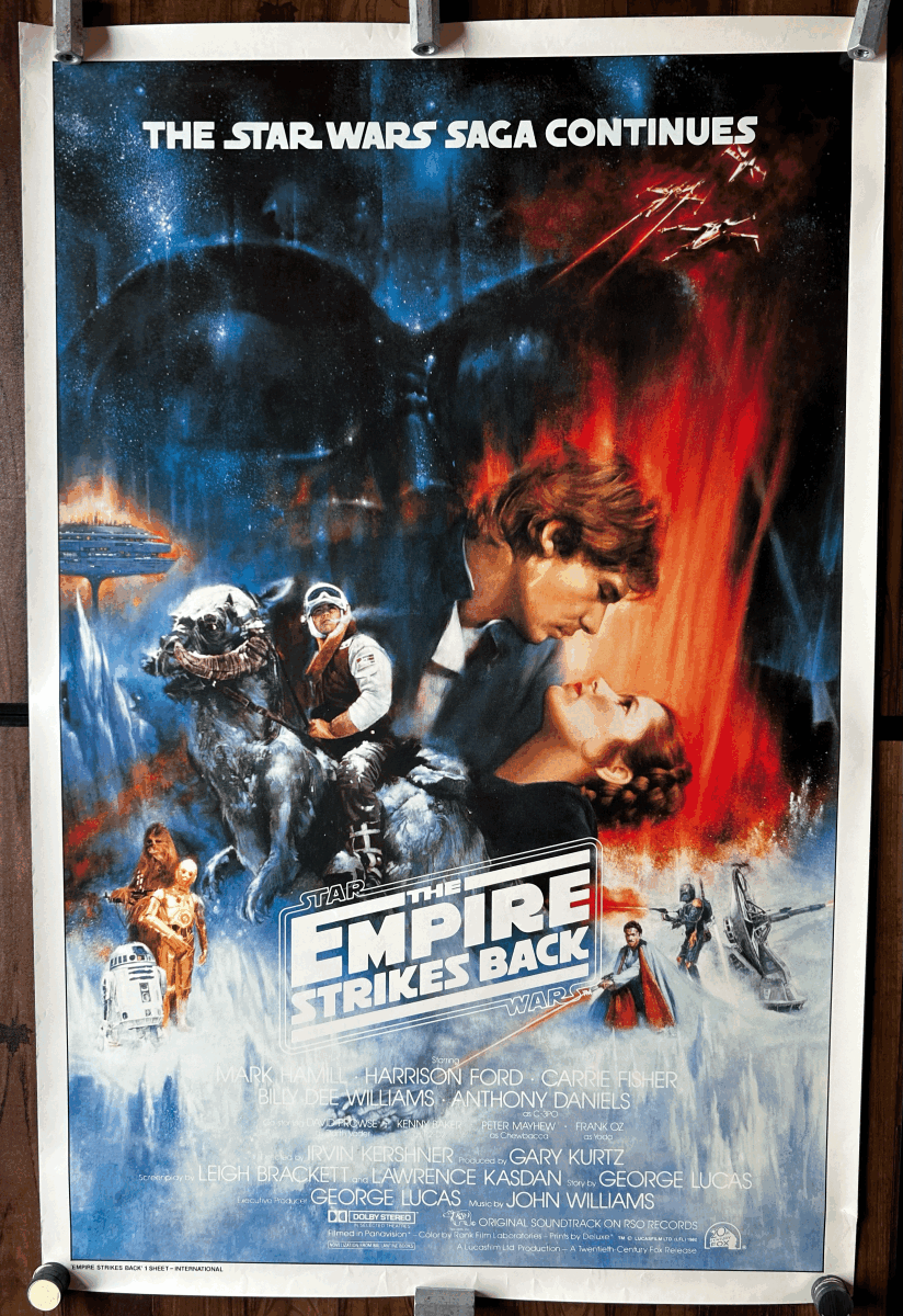 スター ウォーズ STAR WARS Empire Strikes Back 帝国の逆襲 映画 ポスター International 1 Sheet_画像2