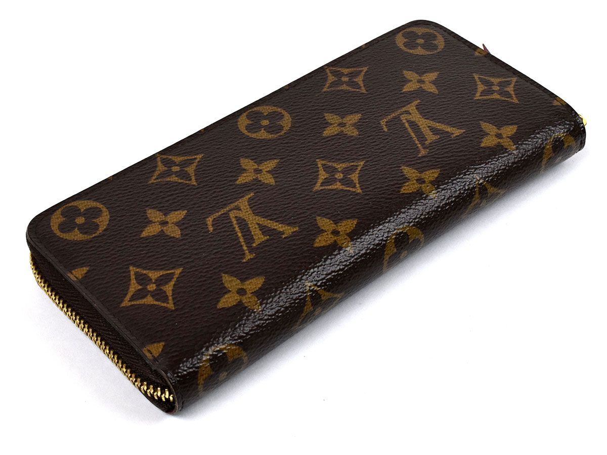 171650◇美品 LOUIS VUITTON ヴィトン モノグラム ポルトフォイユ クレマンス ラウンドファスナー長財布 M60742 フューシャ/ C_画像3