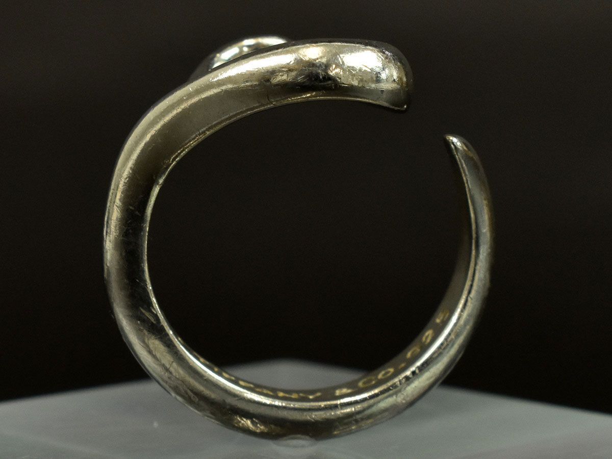 171804〇 Tiffany&co ティファニー オープンハート リング 指輪 Sv925 スターリング シルバー 銀 レディース アクセサリー/ E_画像3
