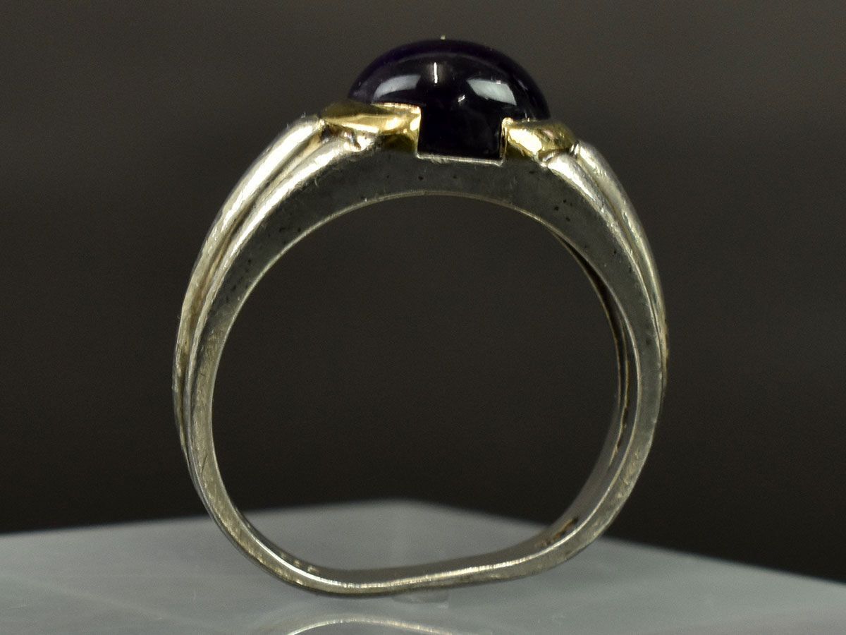 171823◆ Tiffany&co ティファニー リング 指輪 アクセサリー 7号 Sv925 K18YG アメジスト シルバー ゴールド パープル レディース/ Eの画像3