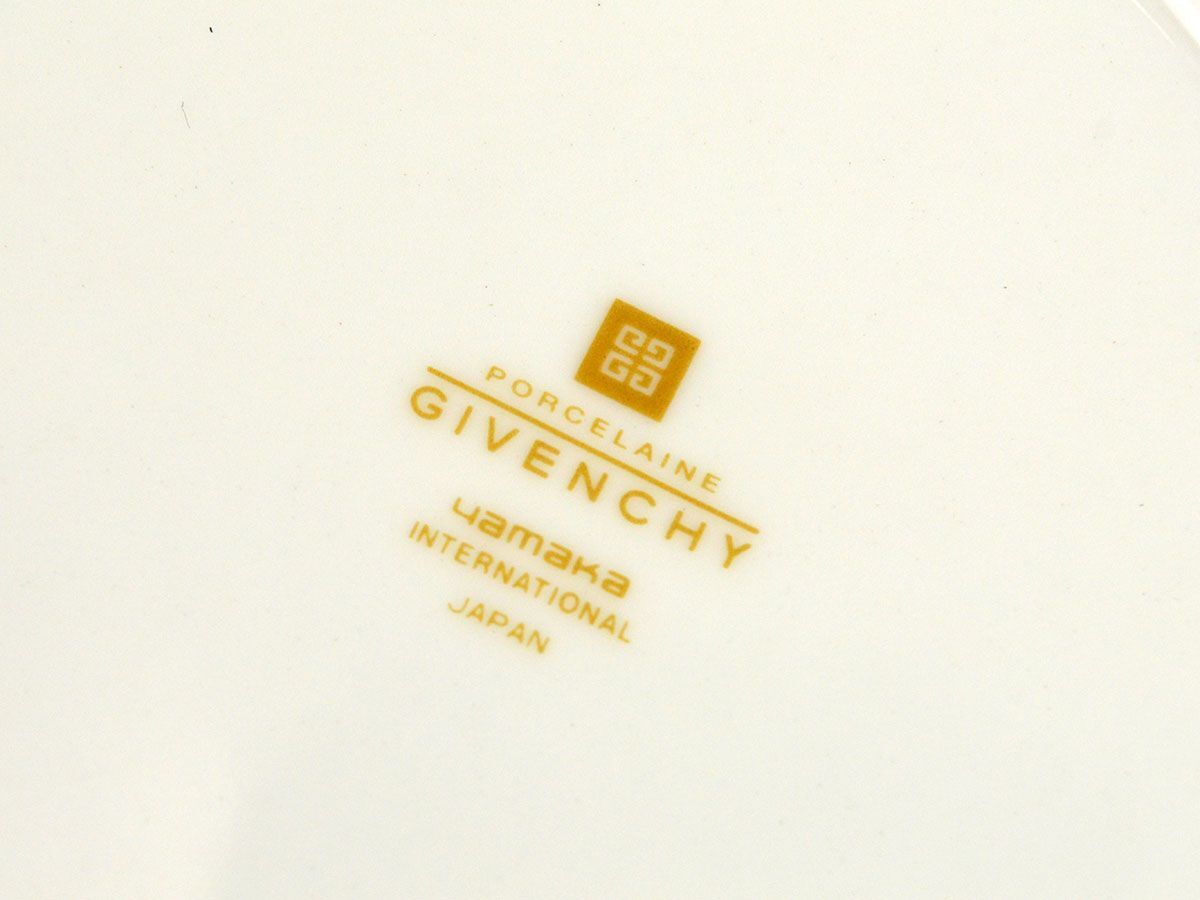 173311◆未使用 GIVENCHY ジバンシィ yamaka ヤマカ ティーポット カップ5ピース ティーセット GB-53 ポーセリン ホワイト 食器 箱付/ H_画像10