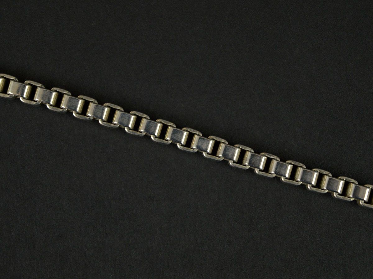 173412◇ Tiffany&co ティファニー ベネチアン リンク ブレスレット 腕輪 アクセサリー Sv925 シルバー 銀 メンズ レディース/ E_画像5