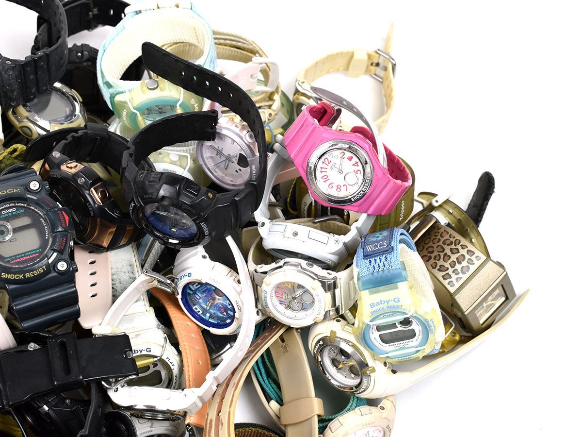 157793〇動作未確認 ジャンク 腕時計 CASIO カシオ G-SHOCK 100本まとめ ジーショック Gショック デジタル 部品取り 時計/ Dの画像6