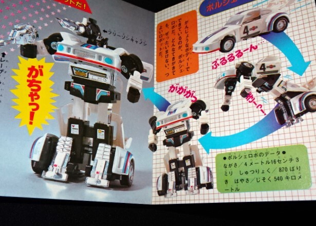 ダイアクロン【カーロボット大ずかん1】美品・ポケットカラーずかん・トランスフォーマー・当時物・大図鑑・おともだち絵本・変形ロボ_画像9