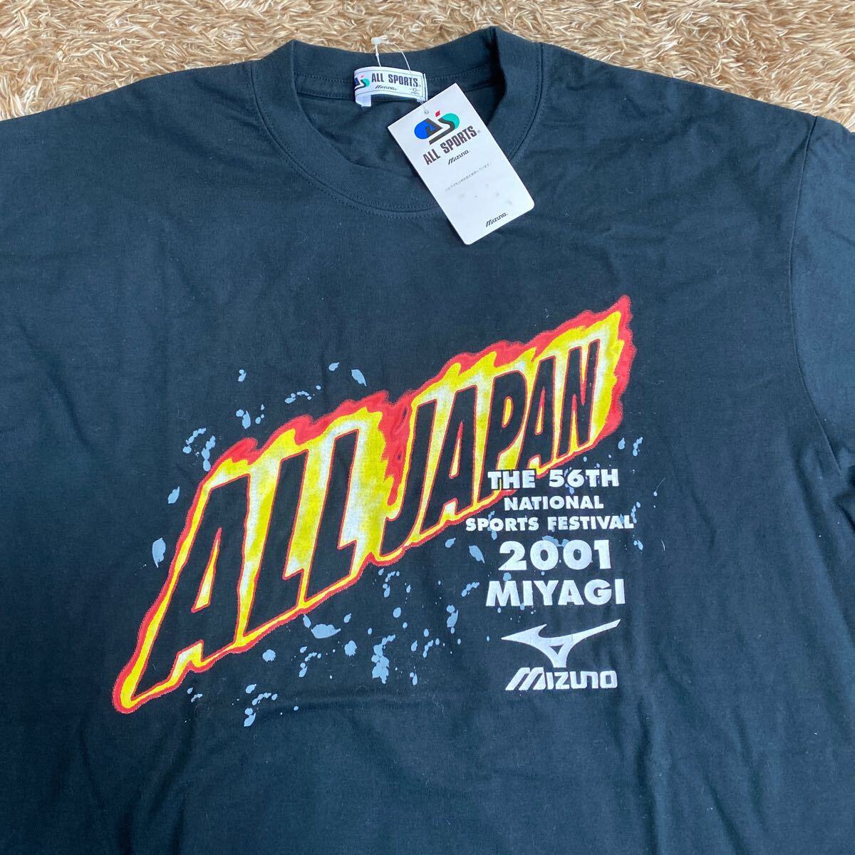 t34 MIZUNO ALL JAPAN tシャツ サイズO表記 中国製_画像3