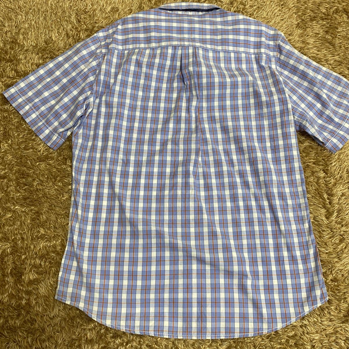 t43 Levi's 半袖チェックシャツ サイズL表記 中国製_画像5