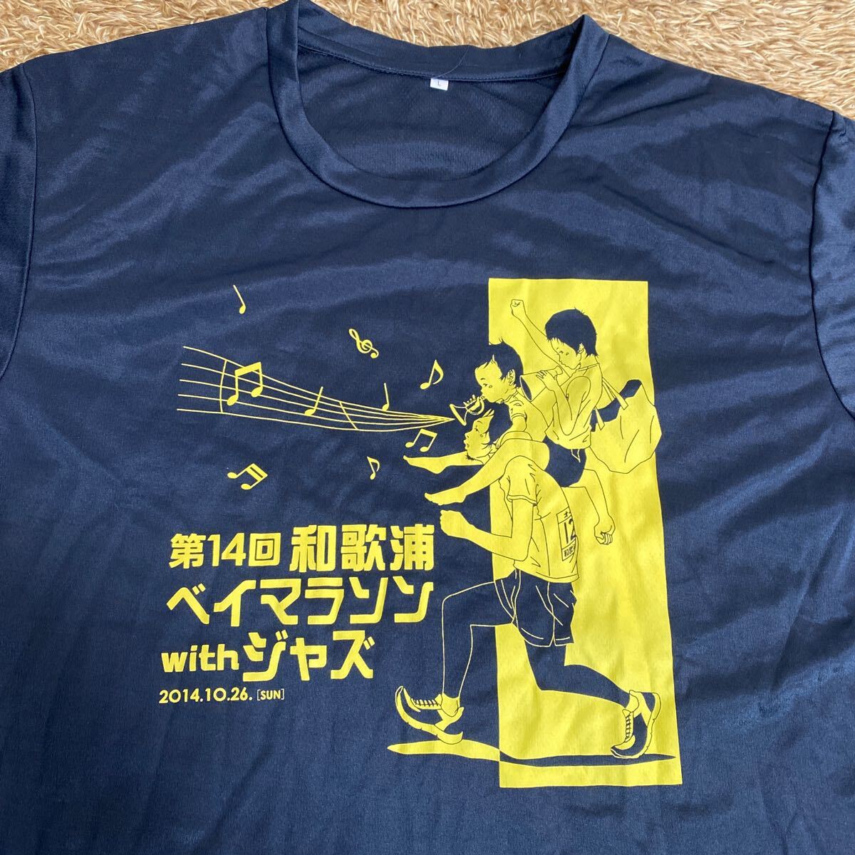 t64 和歌浦ベイマラソン Tシャツ サイズL表記 中国製_画像3