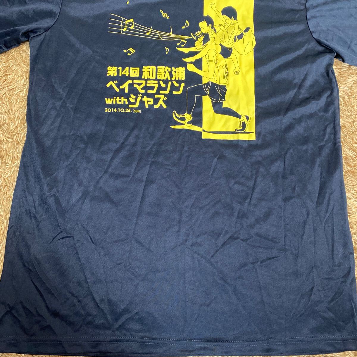 t64 和歌浦ベイマラソン Tシャツ サイズL表記 中国製_画像2