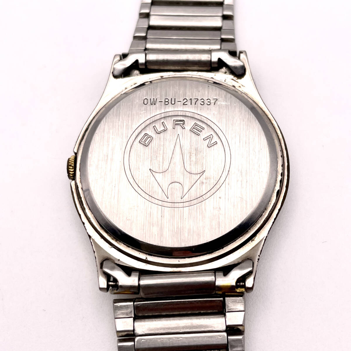 1円 ■稼働品 BUREN ビューレン クォーツ ベゼル OW-BU-217337 腕時計 文字盤 ヴィンテージ アンティーク N437-900の画像7
