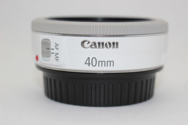 キヤノン Canon EF 40mm F2.8 STM EFマウント フルサイズ対応 パンケーキレンズ ホワイト Lens #Z3318_画像4