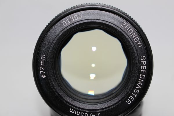中一光学 SPEEDMASTER 65mm F1.4 FUJIFILM フジフイルム GFX用レンズ Lens #Z3372の画像9