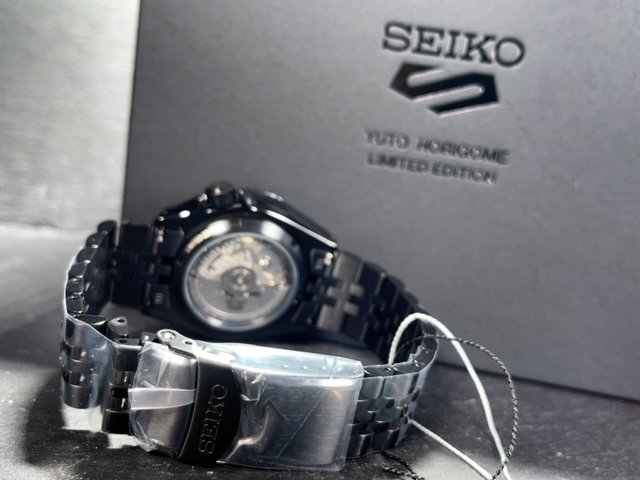 堀米雄斗 コラボレーション 限定モデル 新品 セイコー SEIKO5 セイコー5スポーツ メンズ 腕時計 SBSC015 メカニカル 自動巻き GMT 日本製_画像8