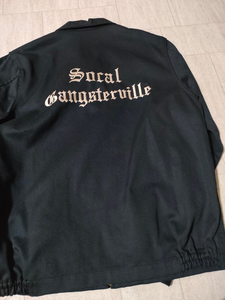 サイズ：M　美品　日本製　定価:30800円　　GANGSTERVILLE 　SOCAL - WORK JACKET- ギャングスタービル 2019SS　刺繍　 ワーク ジャケット_画像8