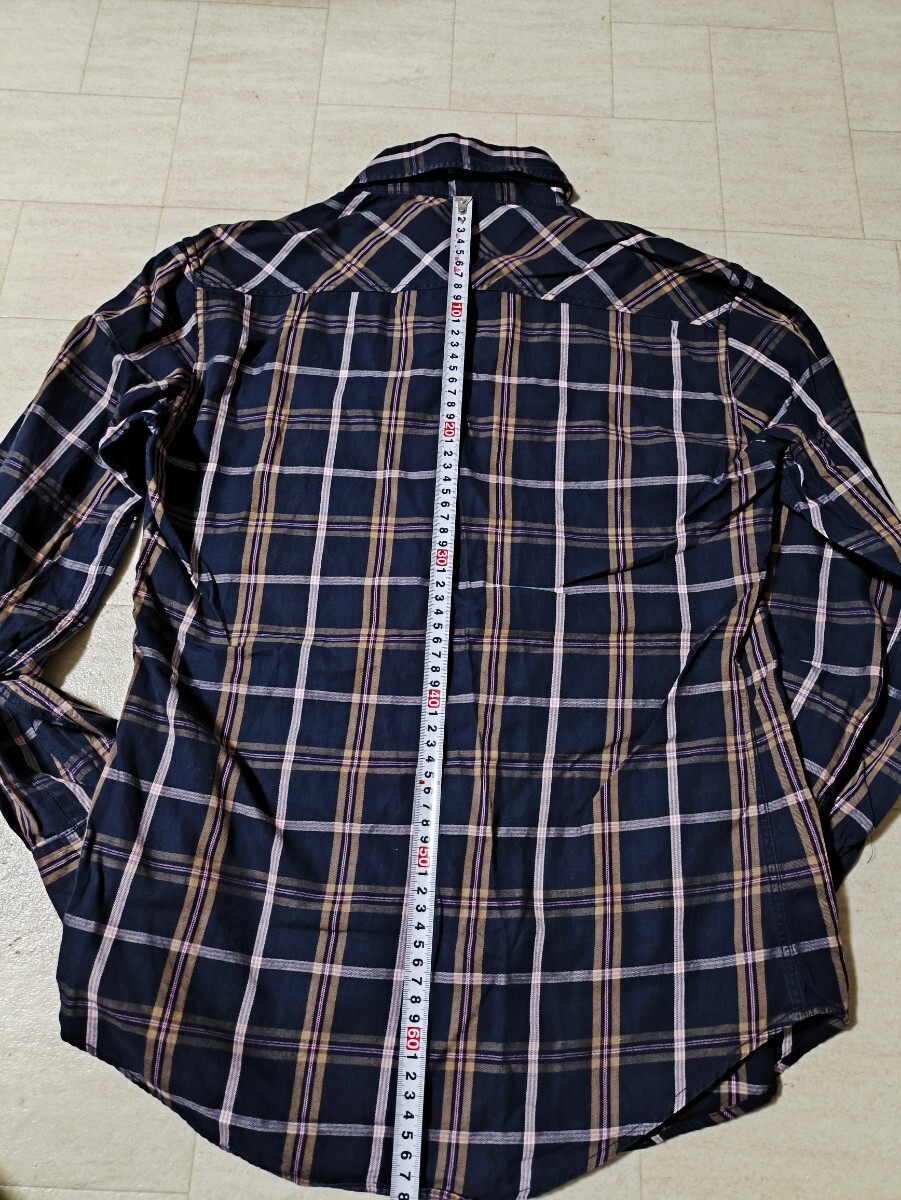 サイズ：46　日本製　Vivienne Westwood MAN(ヴィヴィアンウエストウッドマン)　長袖 チェックシャツ　刺繍ロゴ_画像7
