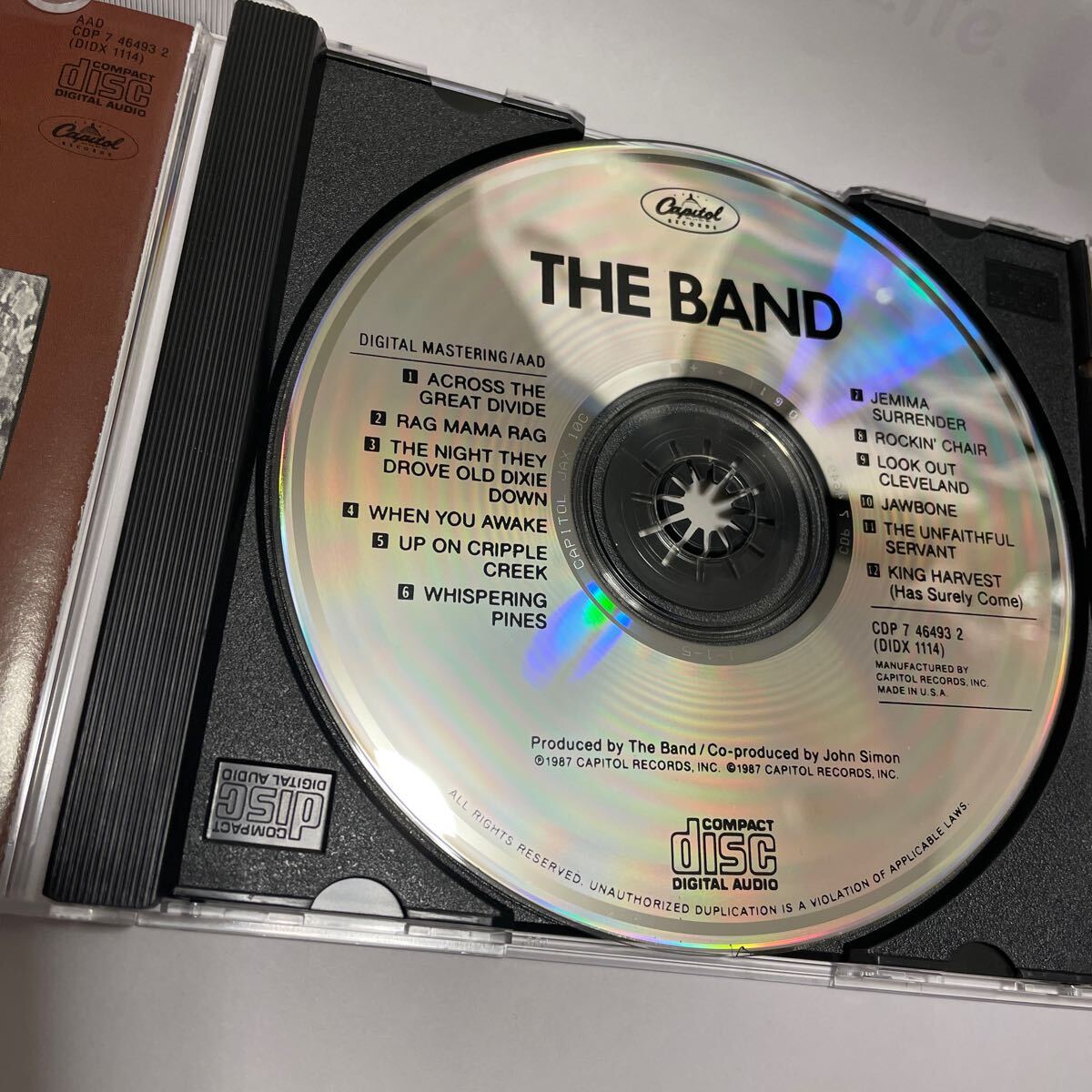 US盤CD 輸入盤 THE BAND 「THE BAND」 ザ バンド_画像3