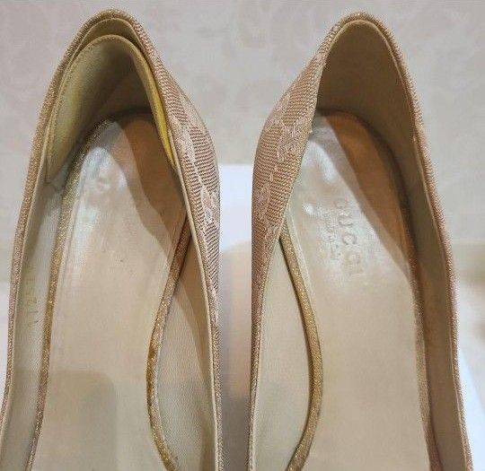 GUCCI グッチ エナメル パンプス ウェッジ ソール 37 GUCCI グッチ パンプス ウェッジソール|Yahoo!フリマ(旧PayPay