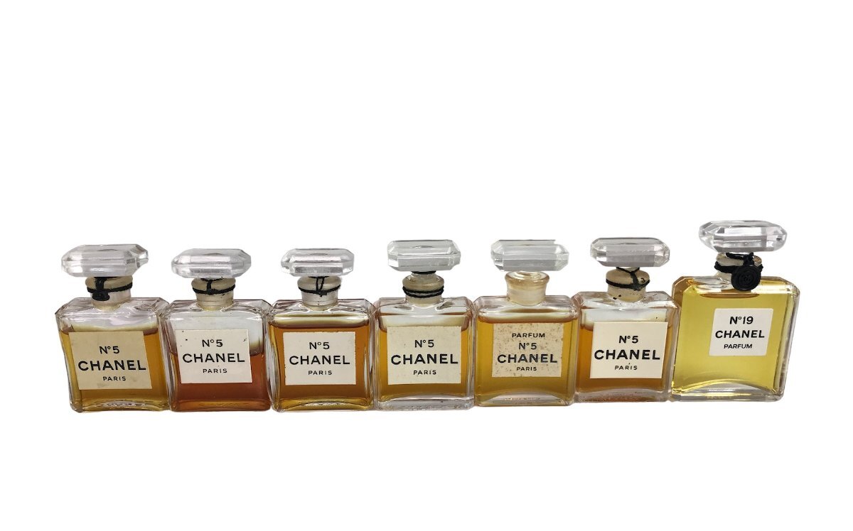 1円◆おまとめ 同梱NG◆シャネル CHANEL No.5/No.19 パルファム ボトル 38本セット 7ml・7.5ml YK-10030の画像8