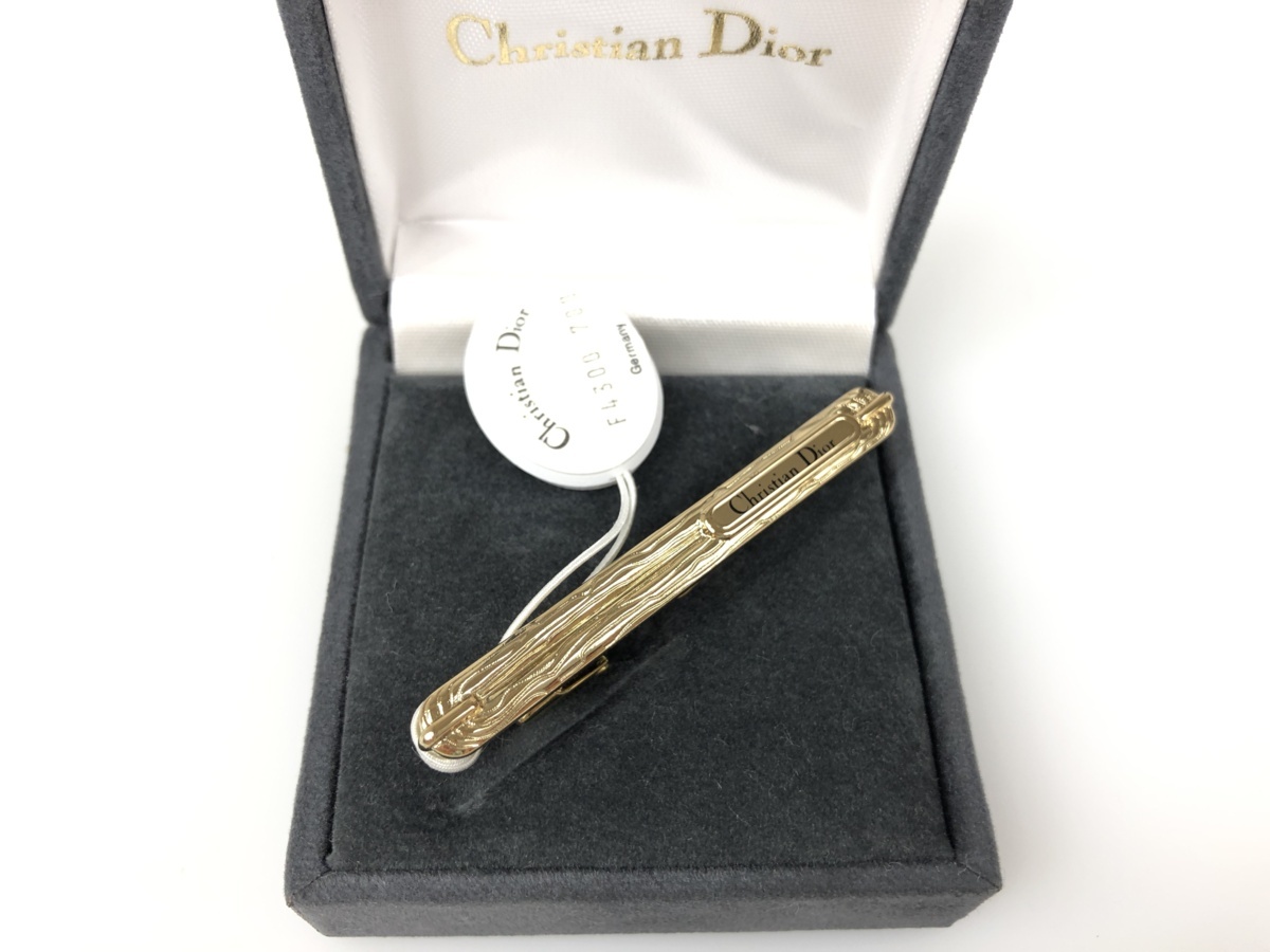 美品　クリスチャン・ディオール　Christian Dior　ネクタイピン　ゴールドカラー　YMA-334