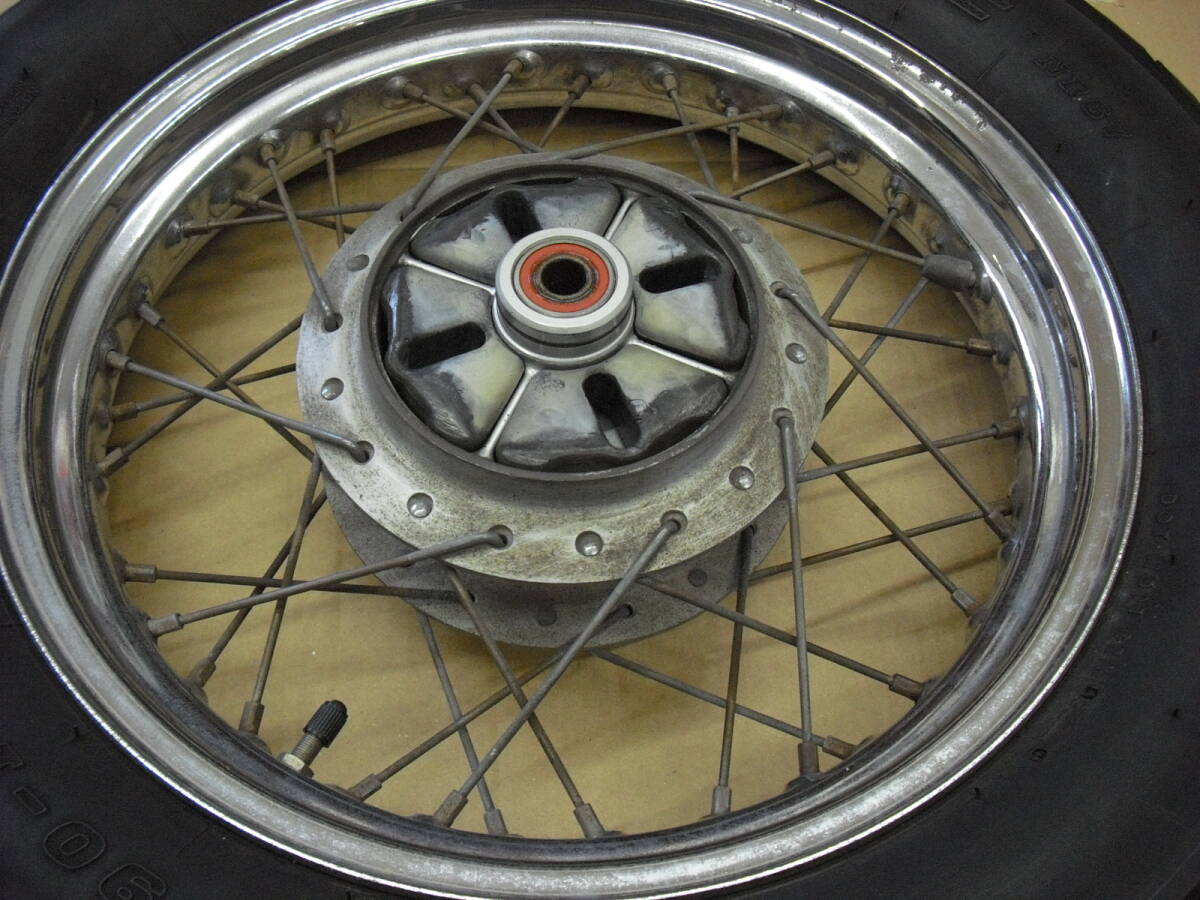 中古 ホンダ 純正 レブル 250 MC13　リア　ホイール　タイヤ　ディスク　130/90-15 IRC NR67 MT2.75×15_画像2