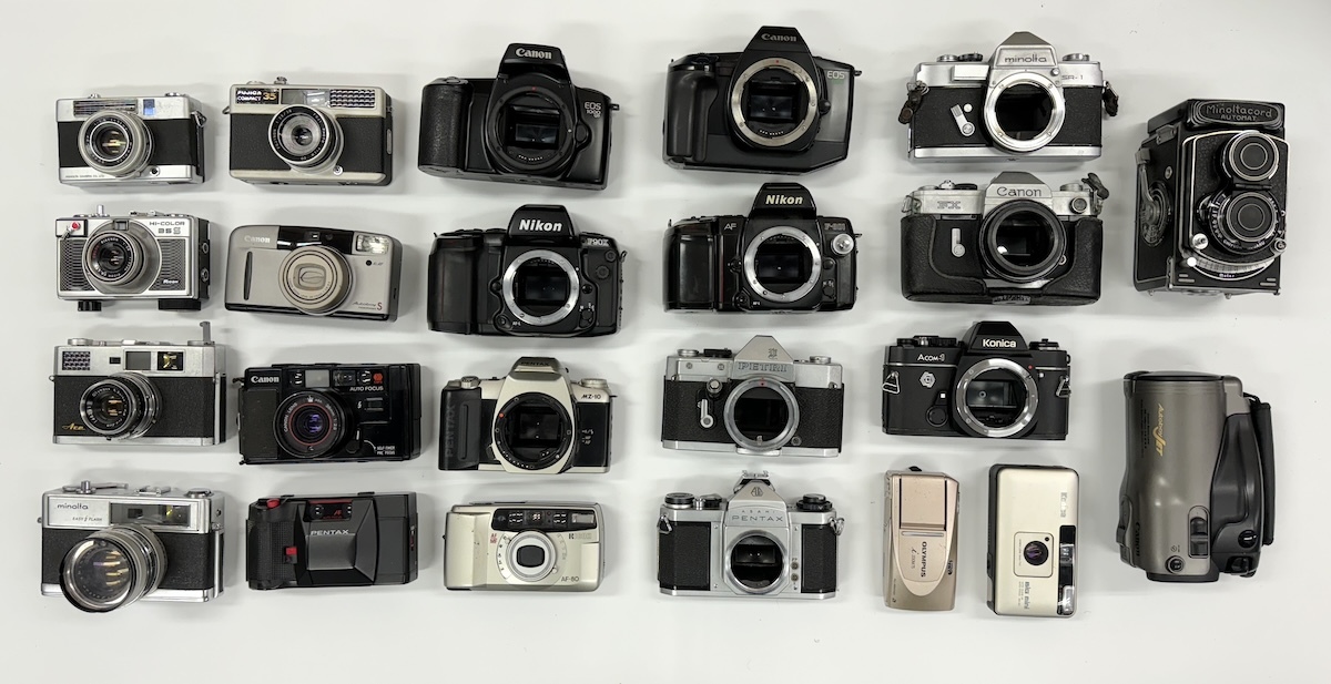 [同梱不可]【24点】Nikon Canon PENTAX 他 フィルムカメラ ボディ ジャンク品 部品取り用 まとめ売り■23279の画像1