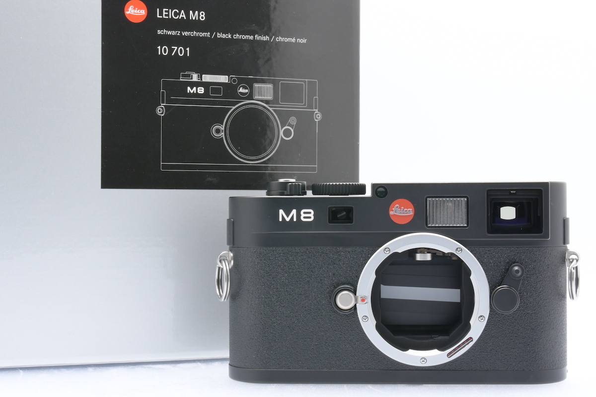  прекрасный товар Leica M8 черный хром 10701 корпус + рукоятка для сжимания 14471 Leica цифровая камера коробка инструкция есть 