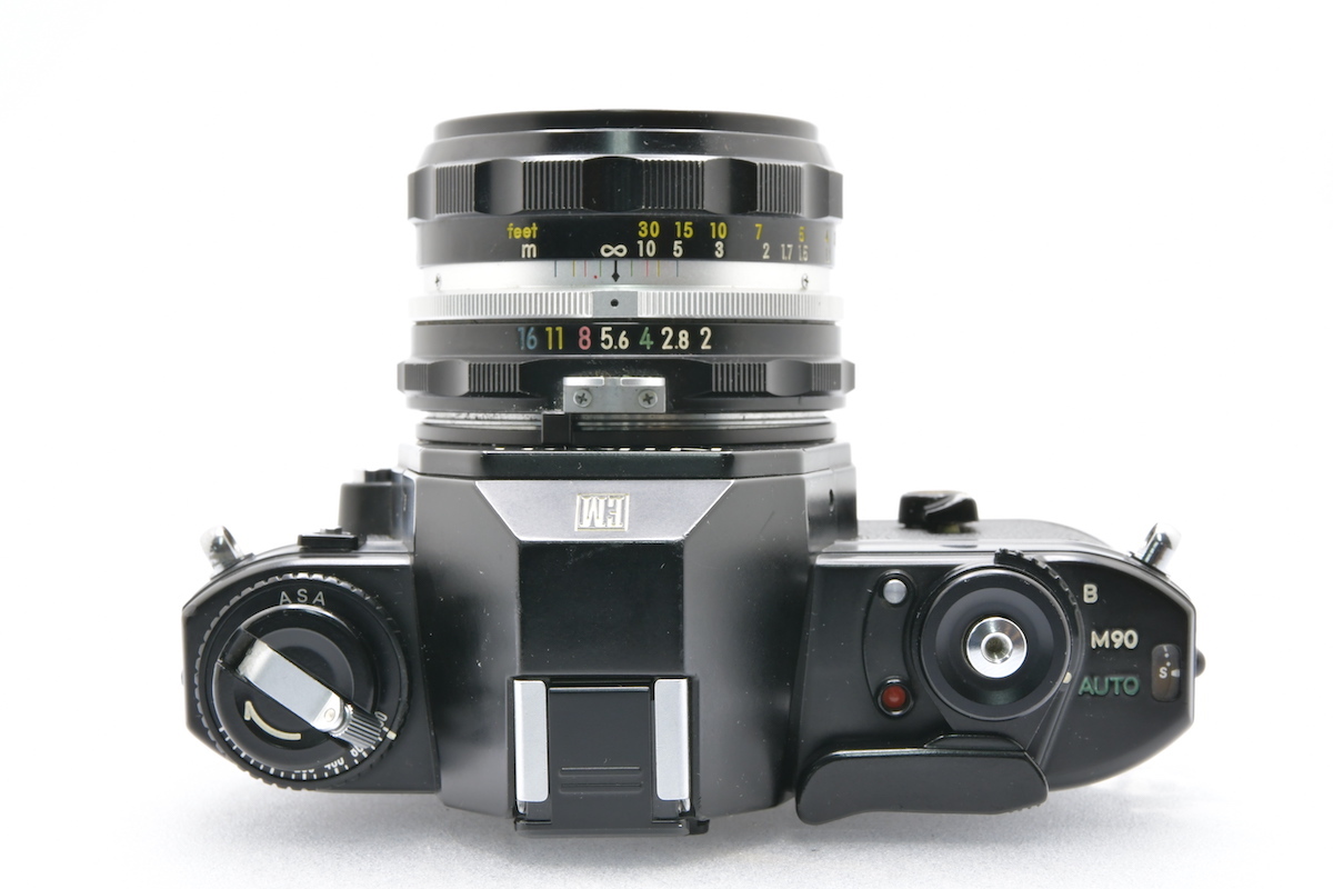 Nikon EM + 非AI NIKKOR-H・C Auto 50mm F2 ニコン フィルムカメラ 標準広角レンズ_画像4