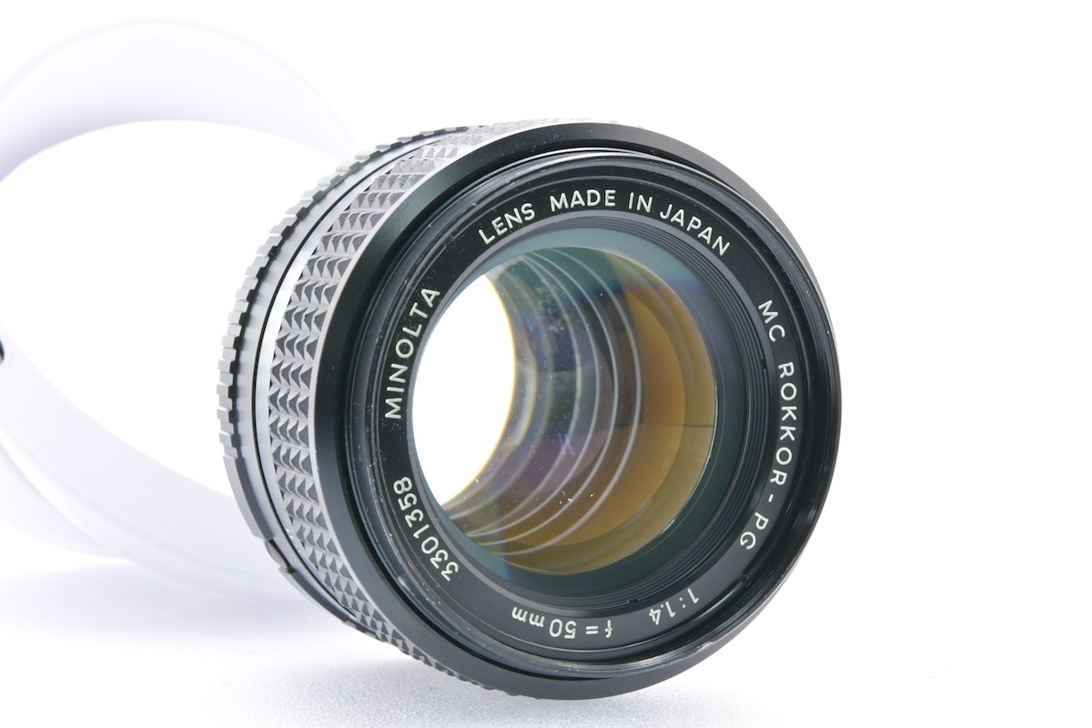 MINOLTA MC ROKKOR-PG 50mm F1.4 SR/MDマウント ミノルタ MF一眼用レンズ 標準単焦点 大口径_画像3