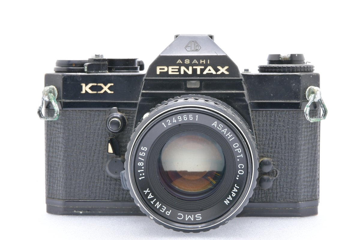 PENTAX KX + SMC PENTAX 55mm F1.8 ペンタックス フィルムカメラ MF一眼レフ ジャンク_画像1