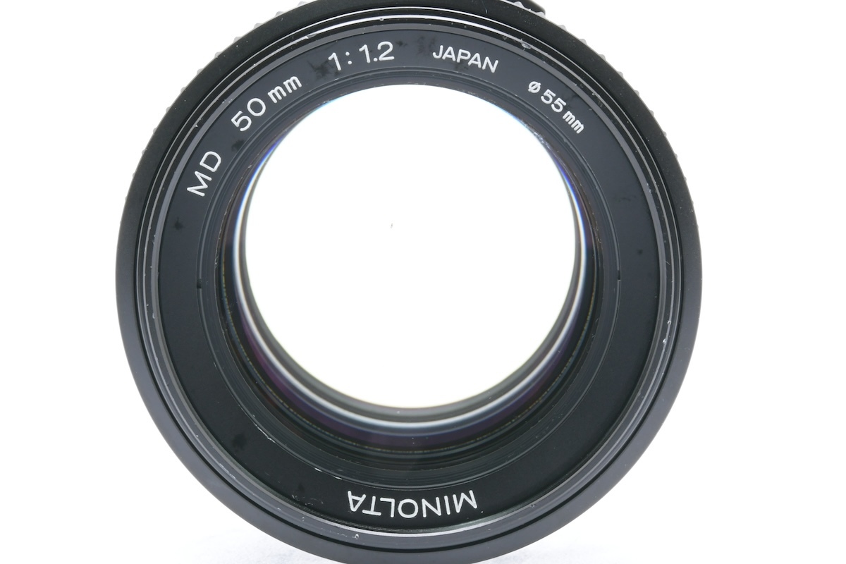 MINOLTA MD 50mm F1.2 MDマウント ミノルタ MF一眼レフ用 標準単焦点レンズ_画像10