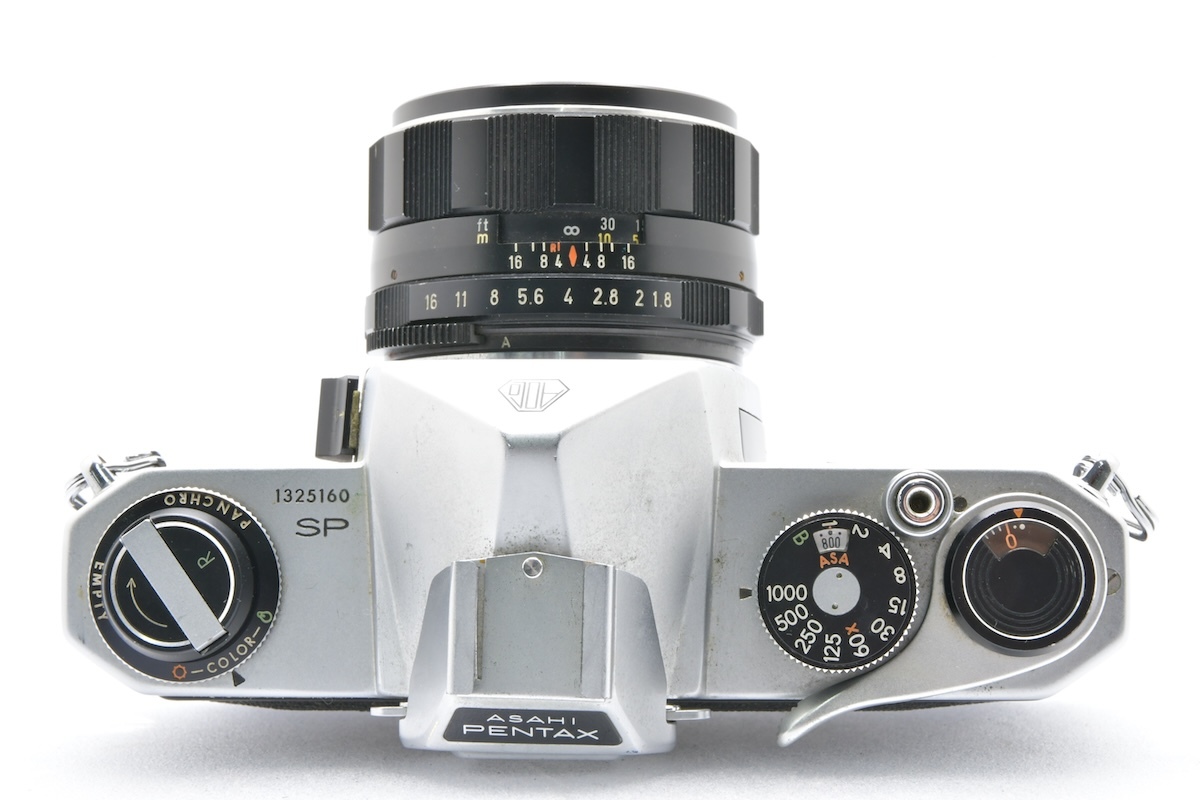 PENTAX SPOTMATIC シルバー + Super-Takumar 55mm F1.8 ペンタックス MF一眼レフ レンズ_画像4