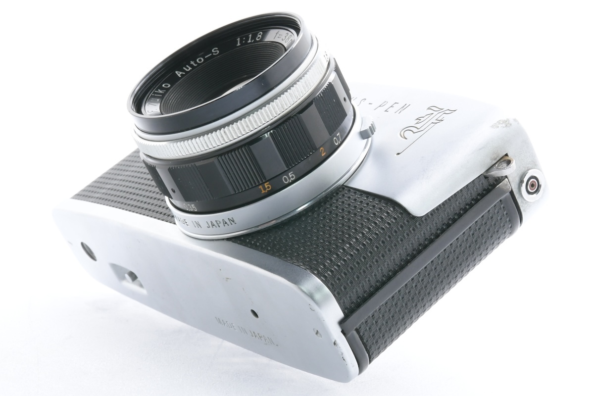 OLYMPUS PEN-F + F.Zuiko AUTO-S 38mm F1.8 オリンパス ハーフ判 MF一眼 フィルムカメラ 単焦点レンズ セット ■21939_画像6