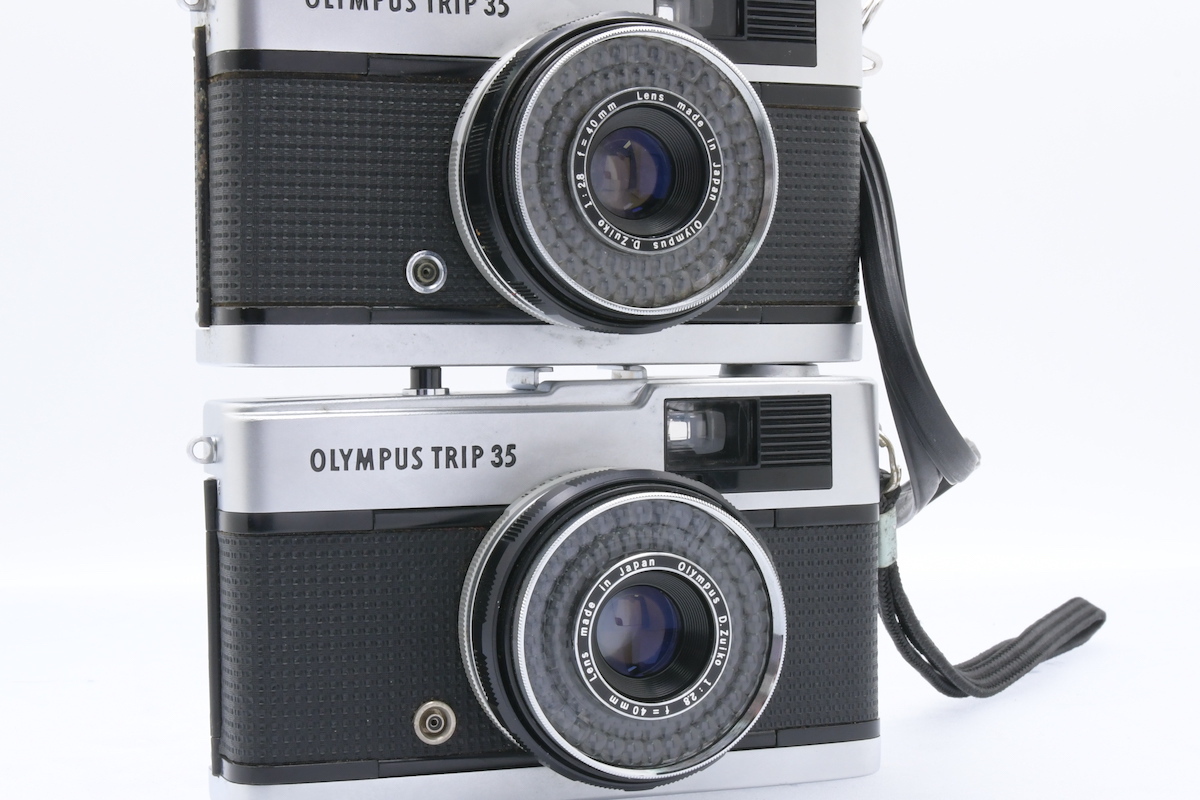 OLYMPUS TRIP 35 / D.Zuiko 40mm F2.8 2台セット オリンパス コンパクト フィルムカメラ 目測式_画像8