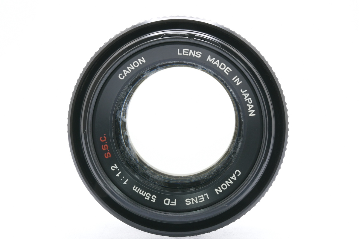 CANON LENS FD 55mm F1.2 S.S.C. FDマウント キヤノン MF一眼用レンズ 標準単焦点 大口径_画像2