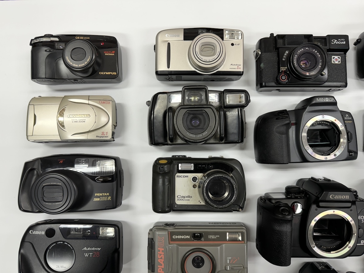 [同梱不可]【25点】Nikon Canon PENTAX 他 フィルムカメラ ボディ ジャンク品 部品取り用 まとめ売りの画像2