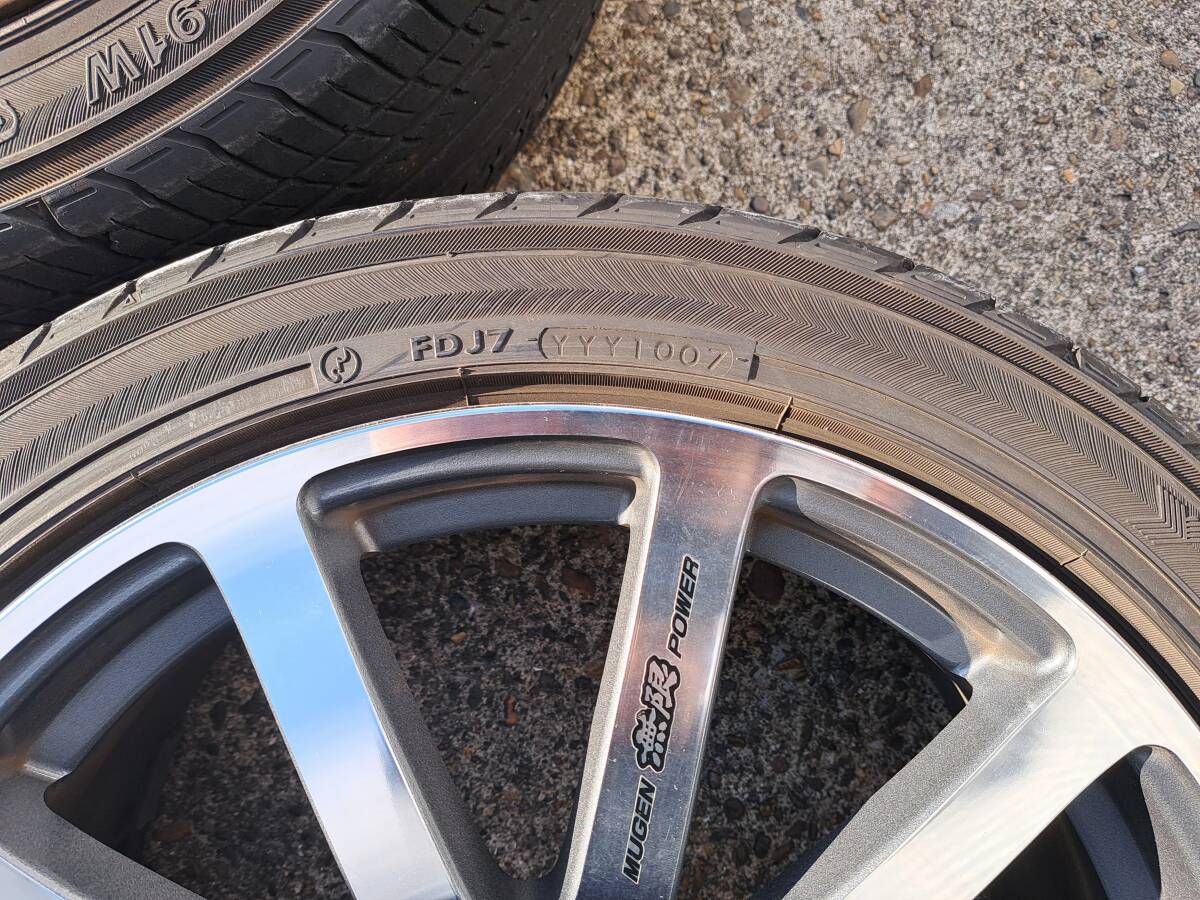 【美品】 無限 MUGEN NR-10 18×7.5J +55 5H114.3 ヨコハマ デシベル 225/45R18　シビック ヴェゼル オデッセイ アコード ステップワゴン_画像6