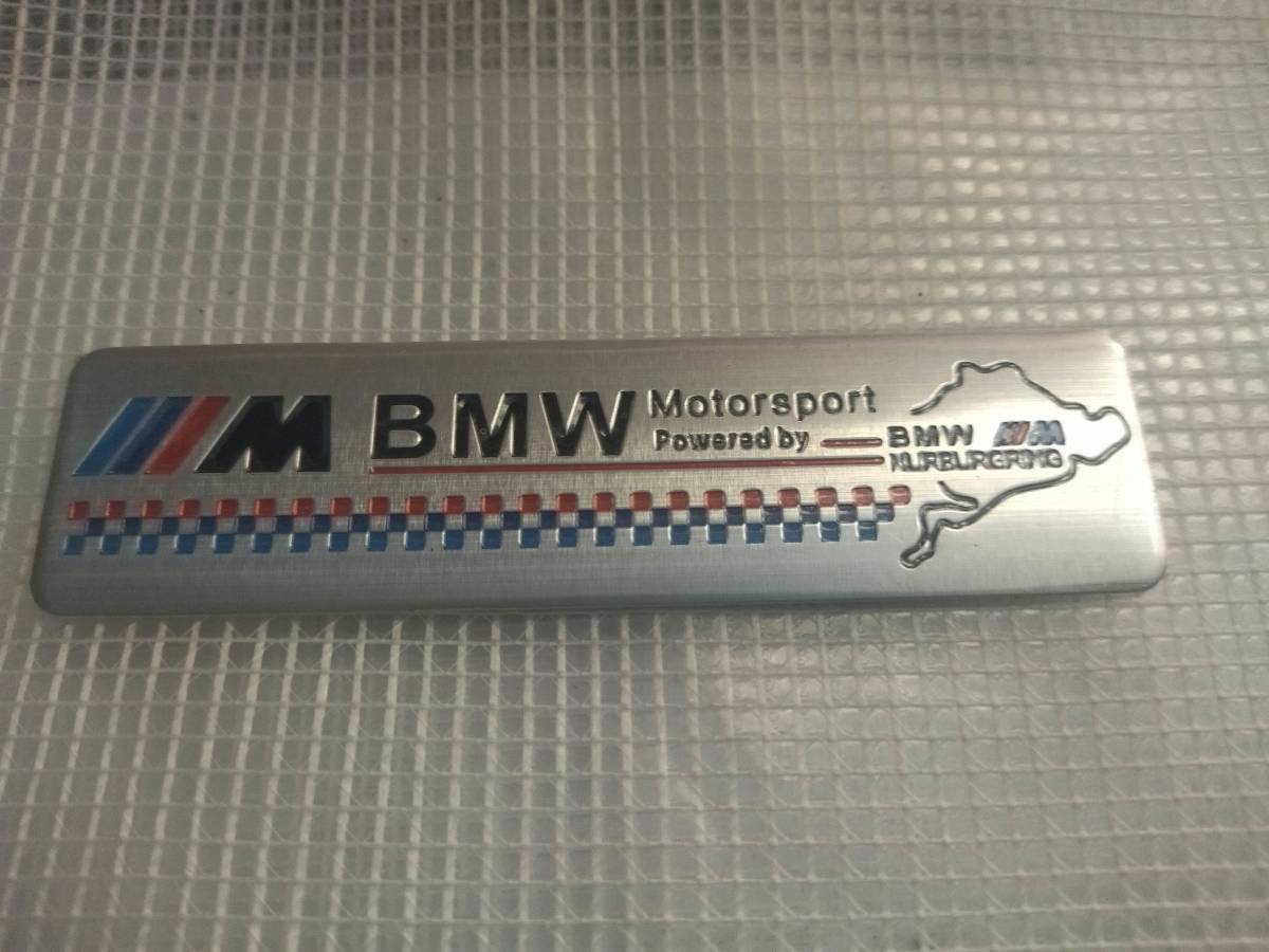 【送料無料】BMW M Performance 　エンブレムプレート　横10.2cm×縦2.7cm ② _画像1