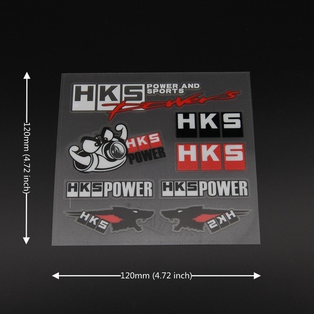送料無料 HKS ステッカー 横12cm×縦12cm ① の画像1