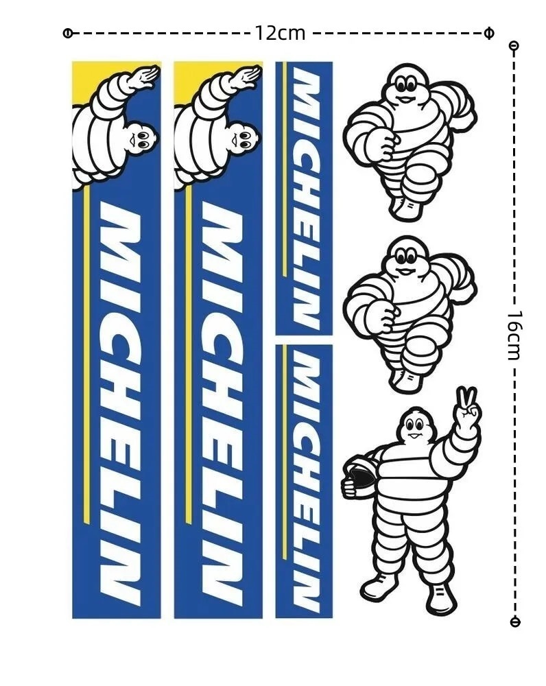 【送料無料】MICHELIN(ミシュラン) ステッカー 横12cm×縦16cm Ver.1　② _画像1