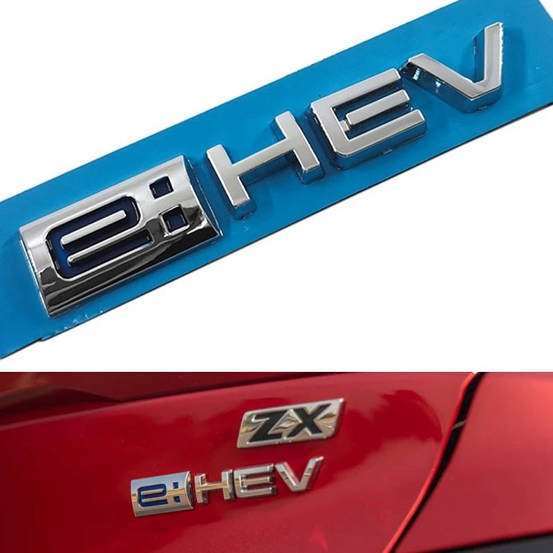 【送料無料】e:HEV エンブレム メッキシルバー 横16.2cm×縦3.5cm×厚さ４mm ② ホンダ HONDA_画像2