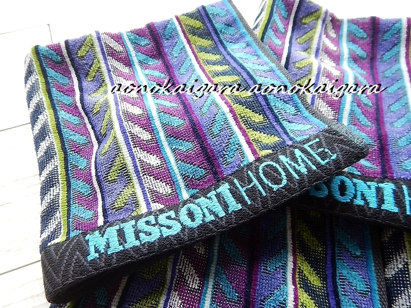 新品◆MISSONI◆ミッソーニ◆ハンドタオル５枚◆ブルー系_画像6