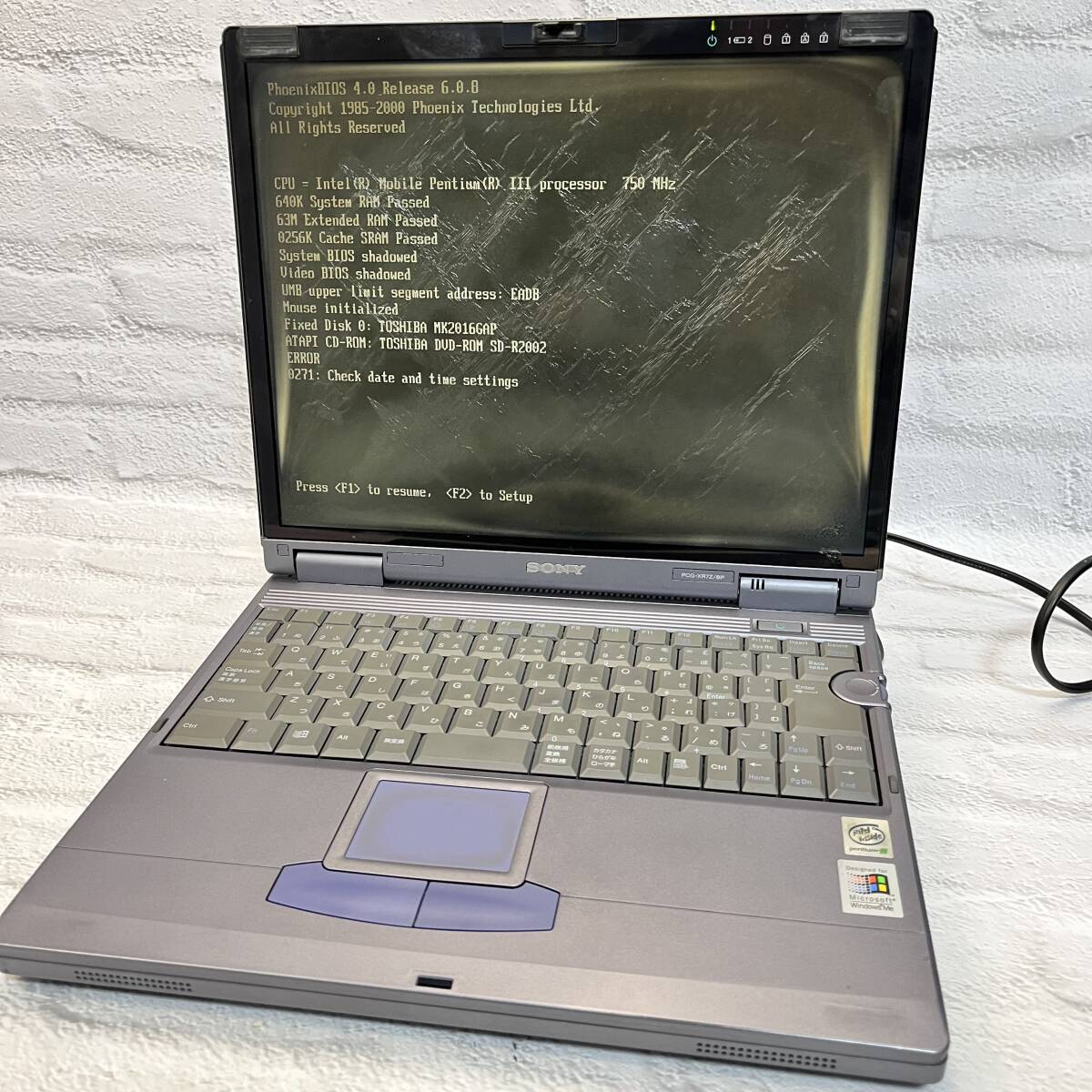 送料無料★ノートパソコン★ジャンク ソニー Sony バイオ VAIO PCG-862B