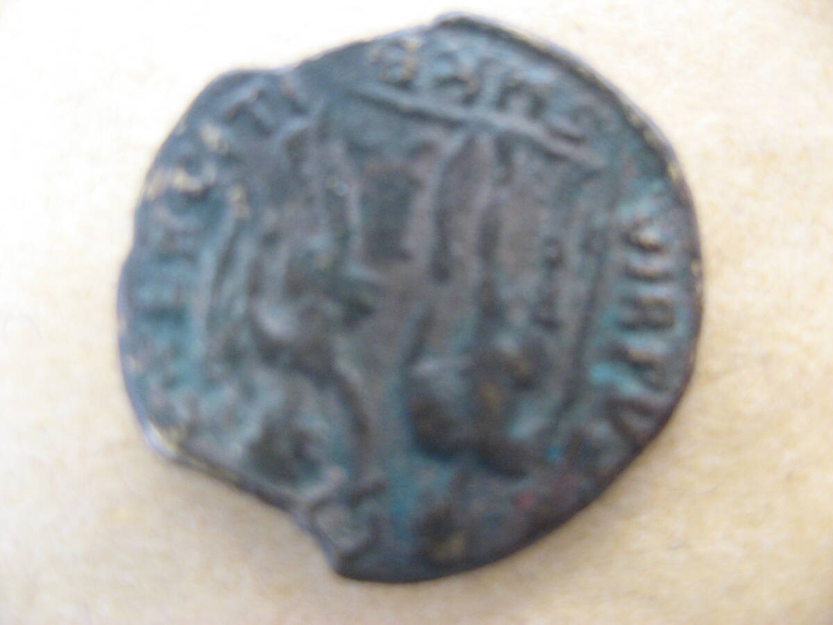 東ローマ帝国テオドシウス二世、thedosiusⅡ、AD408-450年在位、青銅コイン_画像4