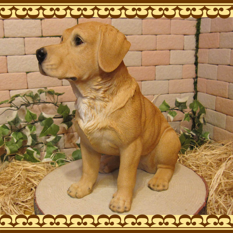  real . dog. ornament Rav Rado ruretoli bar . dog . seat . Large size ... objet d'art dog ornament dog gardening garden 