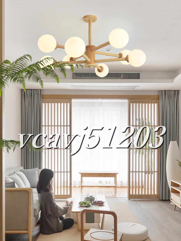 ◇稀少品◇led シャンデリア 12灯 木製 天井照明 北欧 リビング ◇稀少品◇led シャンデリア 12灯 木製 天井照明 北欧 リビング