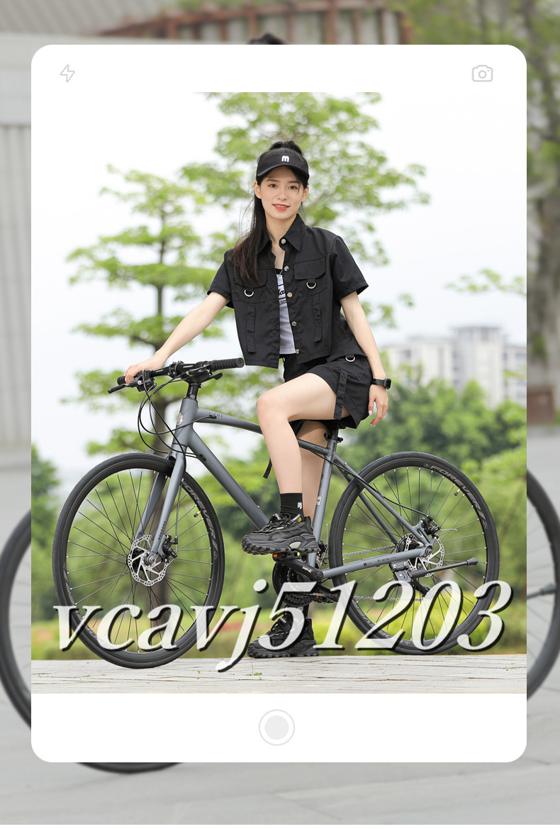 ◆稀少品◆2024年モデル ロードバイク 30段変速！自転車 軽量 前後ディスクブレーキ 通勤 通学 700C サドルカバー/フェンダー付きの画像3