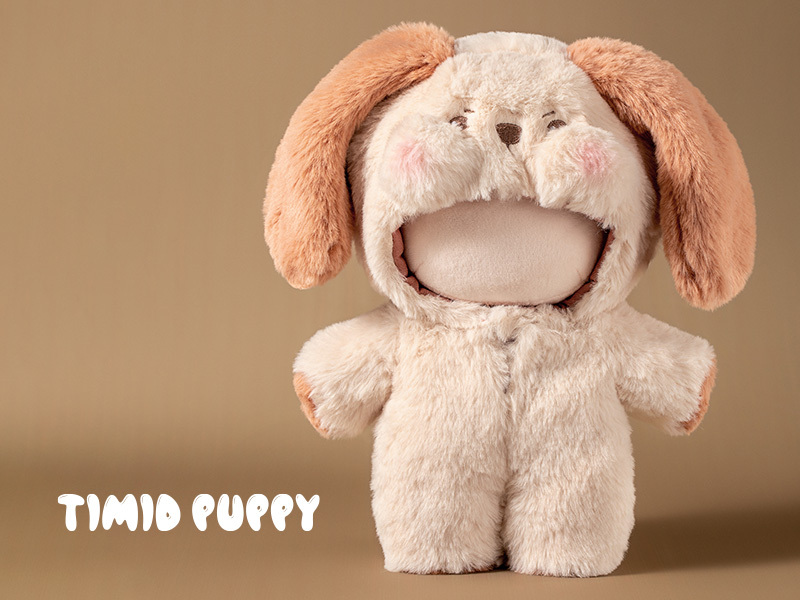 POPMART ◆ Animal Friends 「TIMID PUPPY」 犬 イヌ ドールクローズ ぬいぐるみ用 着ぐるみ アニマルフレンズの画像2