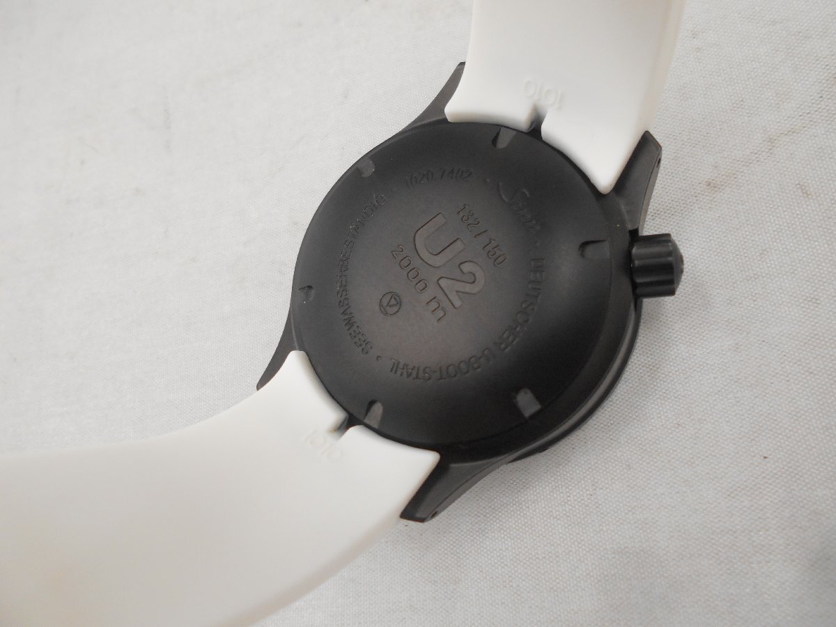 【Sinn U2.W 1020．7402】ジン メンズ腕時計 ダイバーズウォッチ ホワイト＆ブラック SY02-CHNの画像5