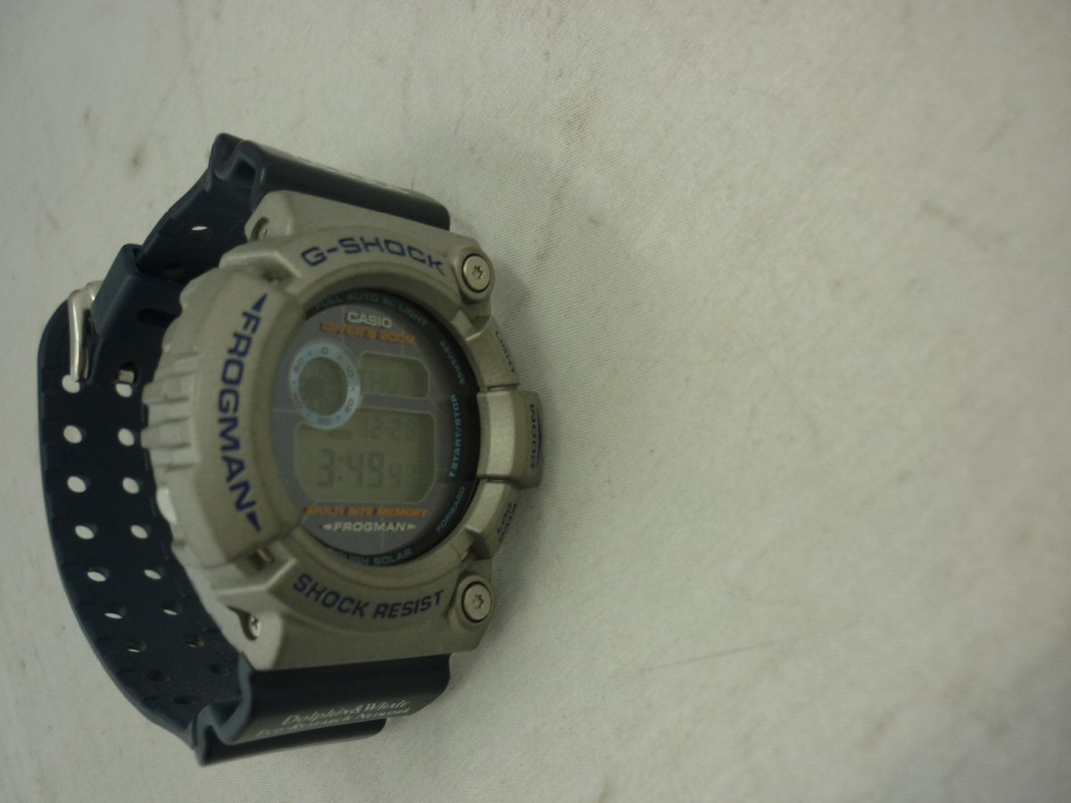【CASIO GーSHOCK FROGMAN】カシオジーショック フロッグマン 腕時計 グレー×ネイビー SY02-DP9の画像7
