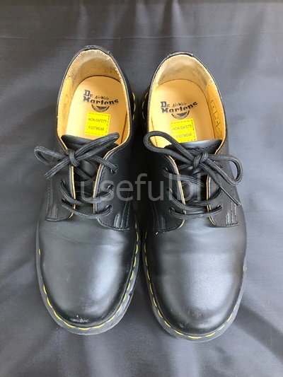 【Dr.Martens】ドクターマーチン　靴　シューズ　革靴　レディース　約22．5cm　黒　ブラック　SY01-GO6＊